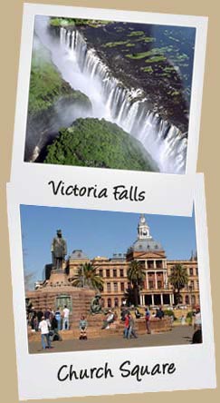 Sun city and Pretoria